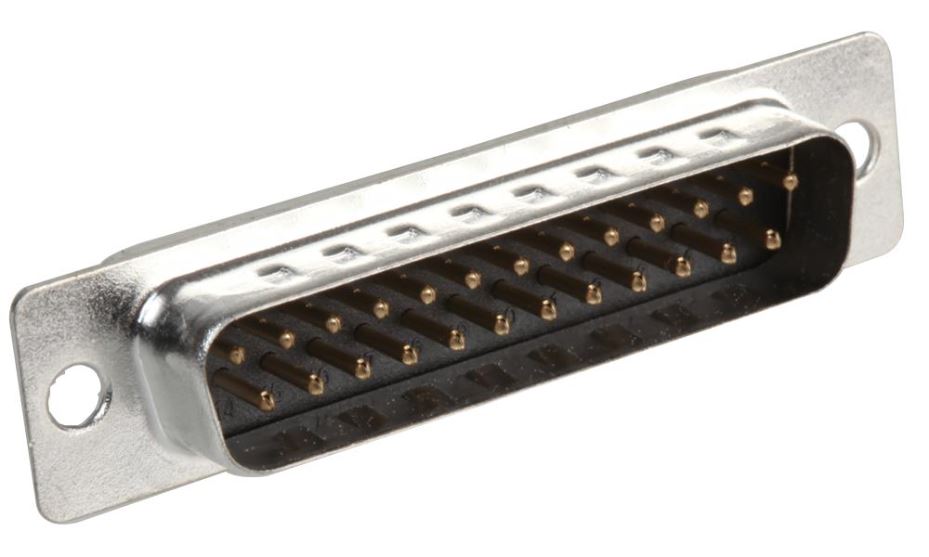 MH CONNECTORS Conectores D-Sub 25 Pin, Solder Cup, Pacote de 5