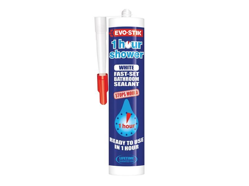Evo-Stik 1 Uur Douchekit Wit 310ml