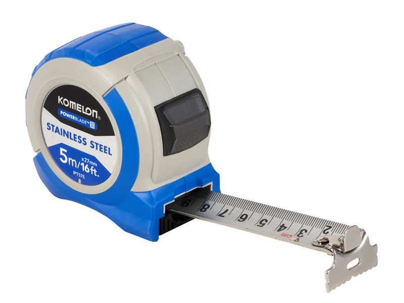 Komelon Cinta Métrica Pocket PowerBlade™ 5m/16ft en Acero Inoxidable