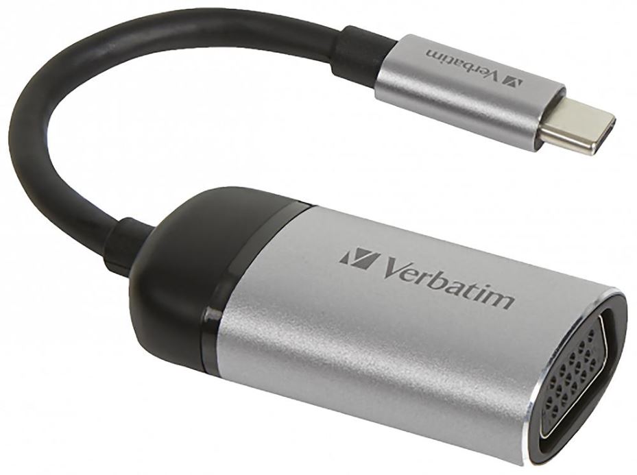 VERBATIM Adattatore USB-C a VGA 1080p con Supporto Full HD