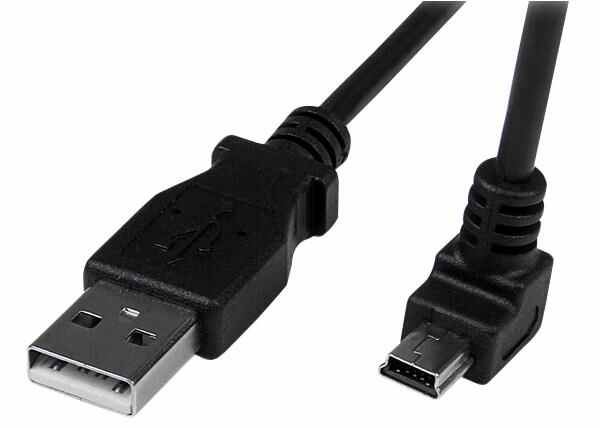 Startech Cavo USB 2.0 A a Mini B Angolato 90° - 2m, Nero