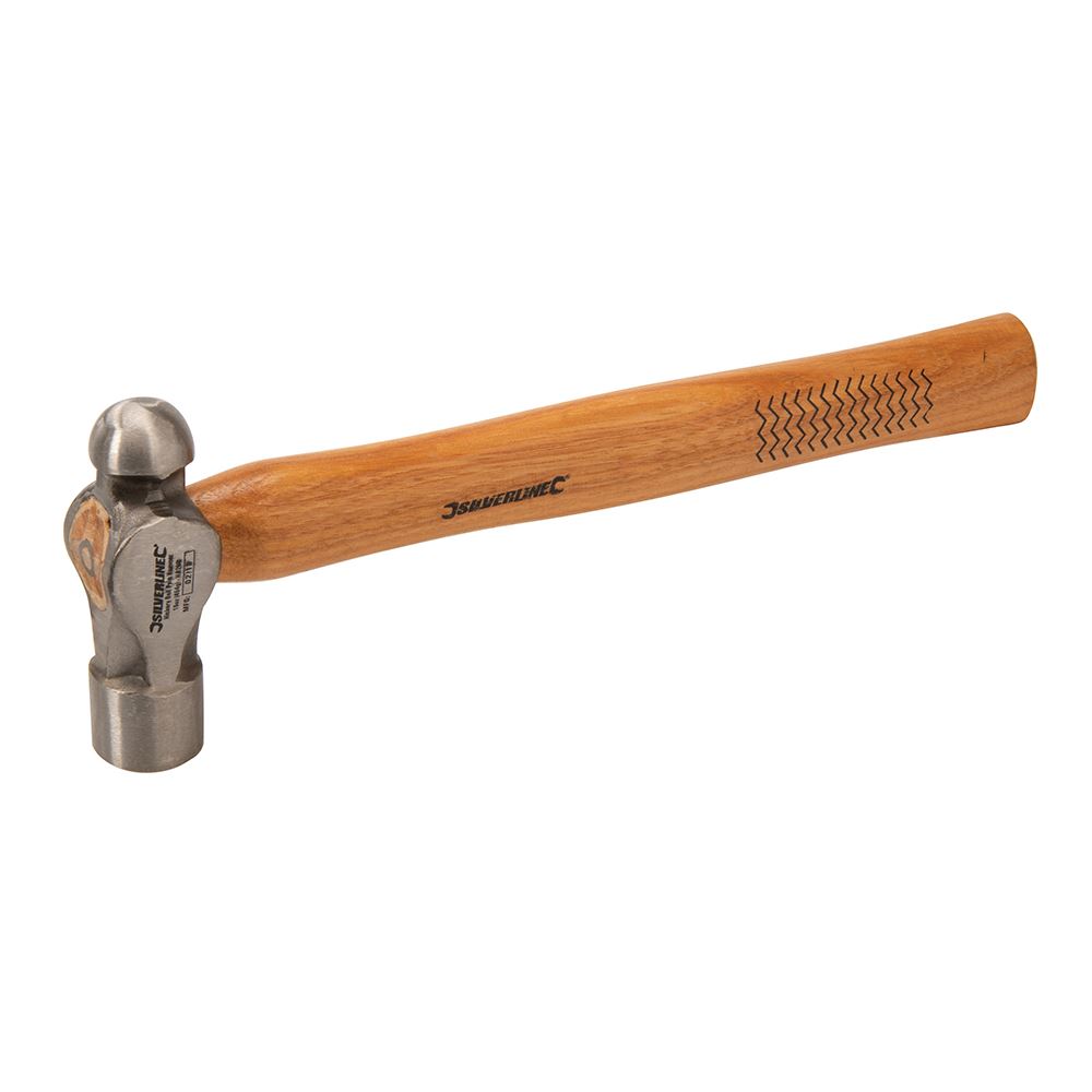 Silverline Martillo de Bola de 16oz con Mango de Madera de Nogal
