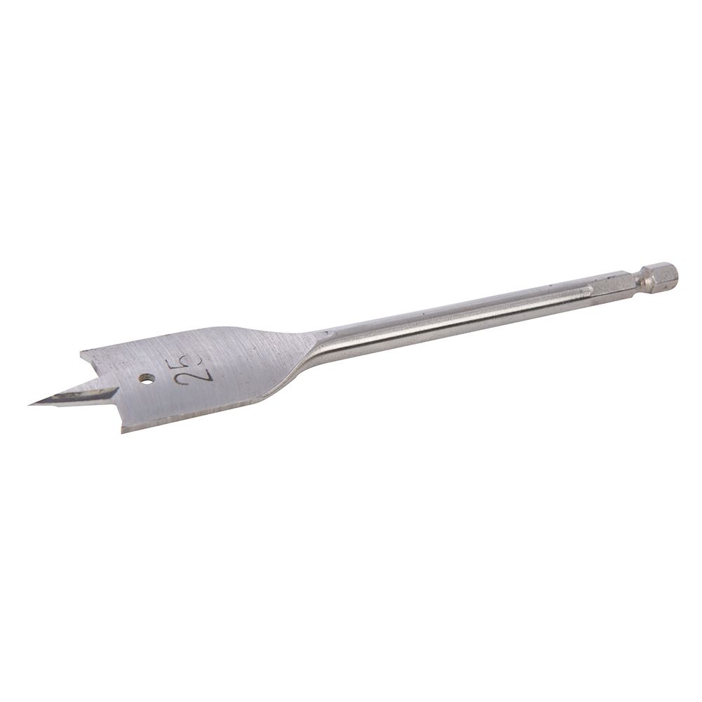 Silverline 25mm Flat Bit - High Carbon Steel, Hex Shank