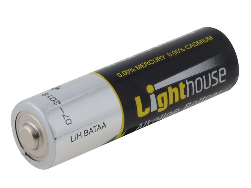 Lighthouse Batterie AA LR6 Alcaline 2400mAh (Confezione da 4)