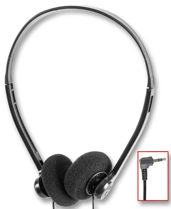 PRO SIGNAL Stereo Headphones, 3m Lead, Lightweight