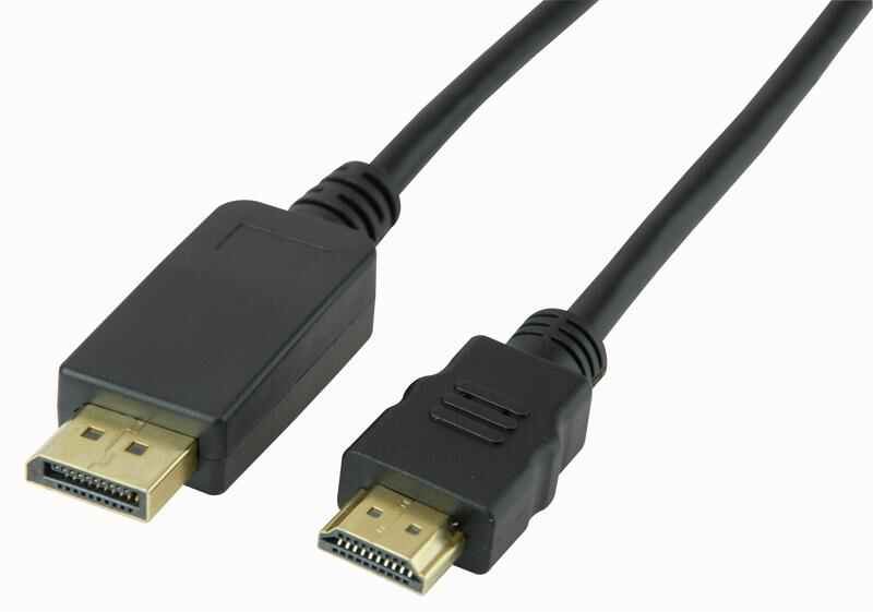 PRO SIGNAL Καλώδιο DisplayPort σε HDMI, 3m, Μαύρο