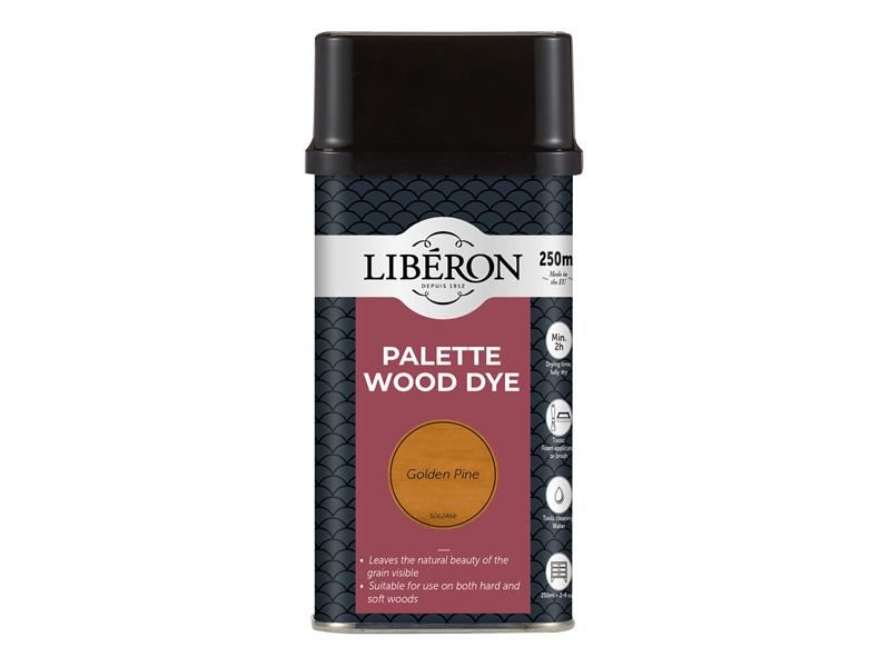 Liberon Tinta per Legno Palette, Pino Dorato, 250ml