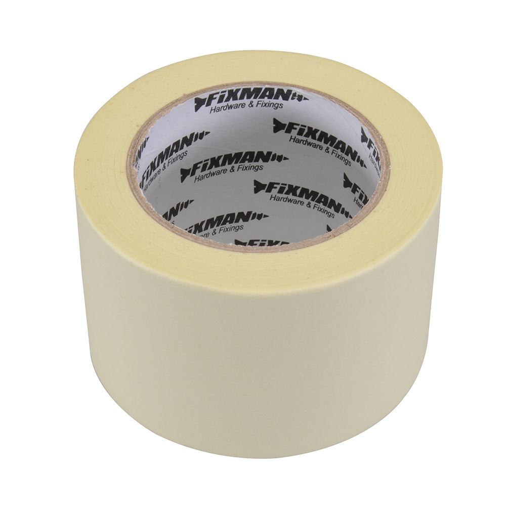 Fixman Masking Tape, 75mm x 50m, High-Adhesion