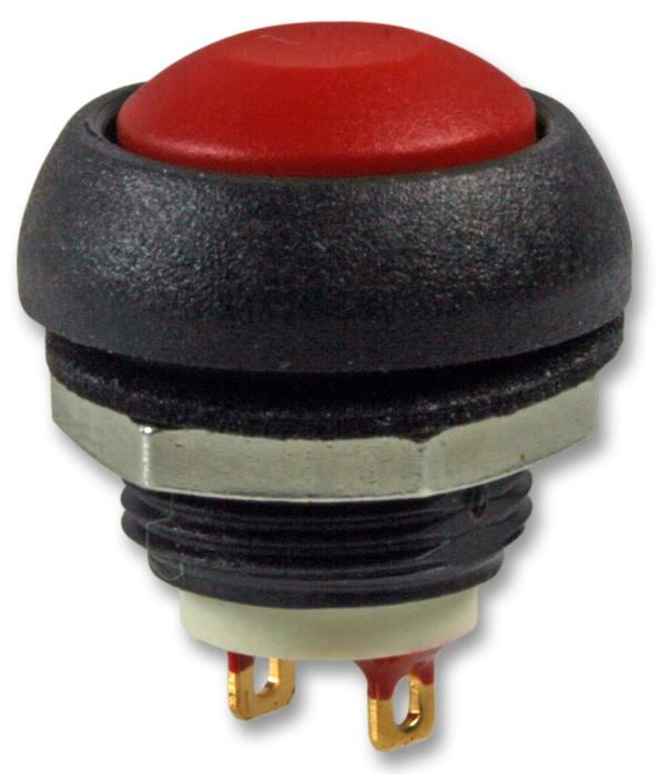 APEM ISR3SAD600 Plastic Pushbutton Switch, Solder Lug, Red