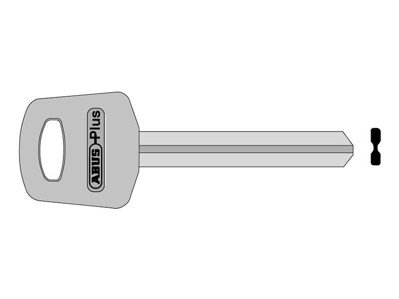 ABUS Llave en Blanco X Plus 23211 para Cerraduras de Seguridad