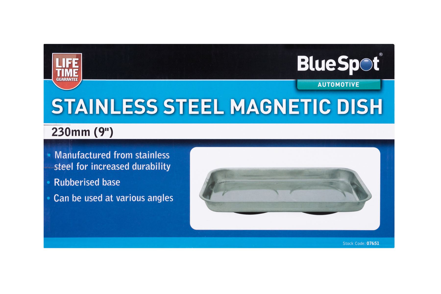 Blue Spot Tools 230mm Stainless Steel Magnetic Dish