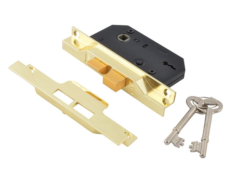 Union 2242 2 Lever Sashlock, Brass, 65.5mm, 2.5in