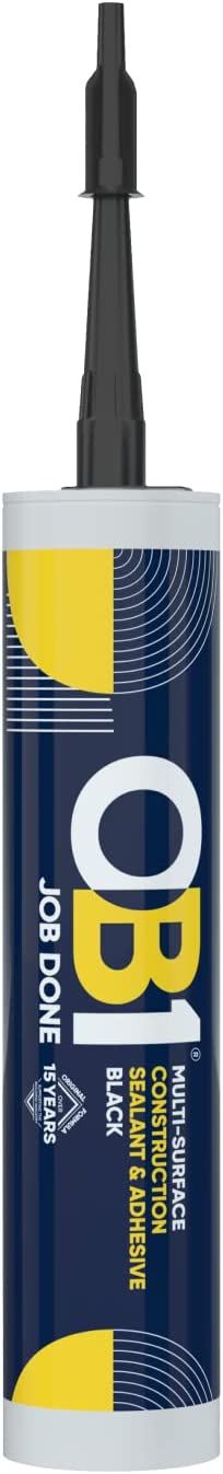 OB1 Black Multi-Surface Construction Sealant & Waterproof Adhesive