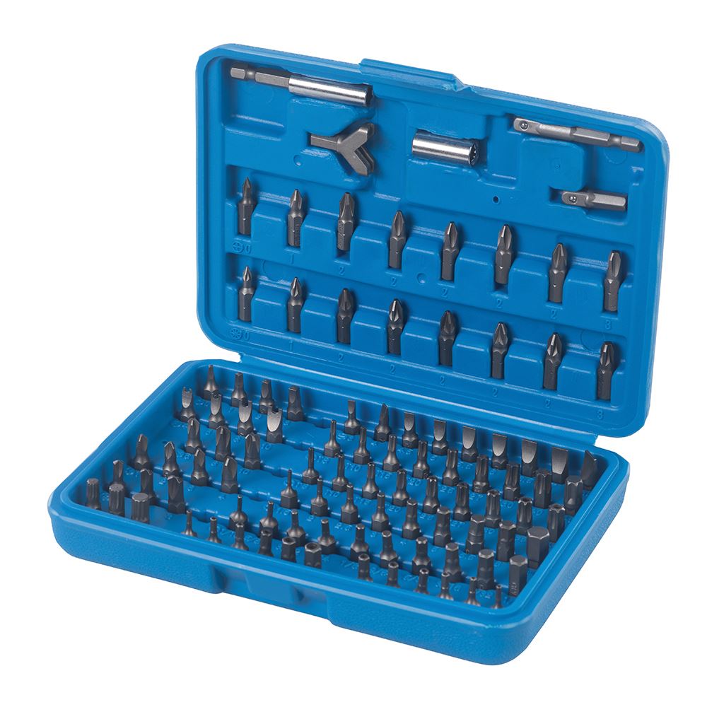 Silverline 100-Piece Screwdriver Bit Set with Case
