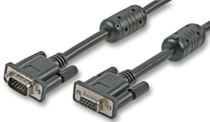 PRO SIGNAL - Καλώδιο Οθόνης SVGA HD15 Male σε Female, 15m, Μαύρο