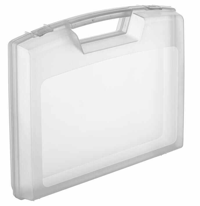 RARAION Maleta de Plástico Transparente para Armazenamento, 48mm x 240mm x 205m