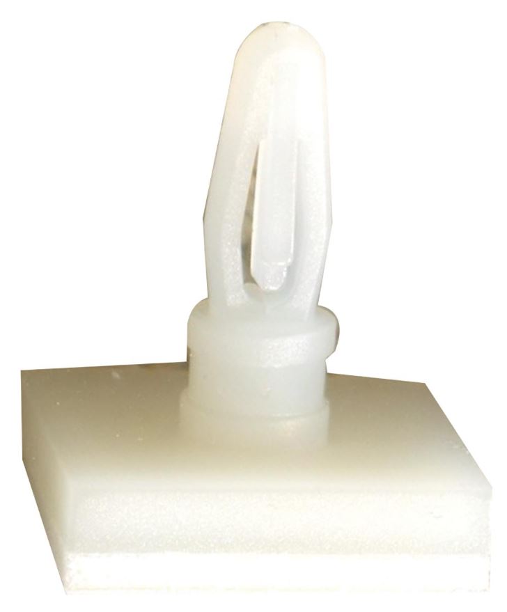 DURATOOL Podpěra pro DPS, samolepicí základna, Nylon 6.6, 6.4mm, balení 50 ks
