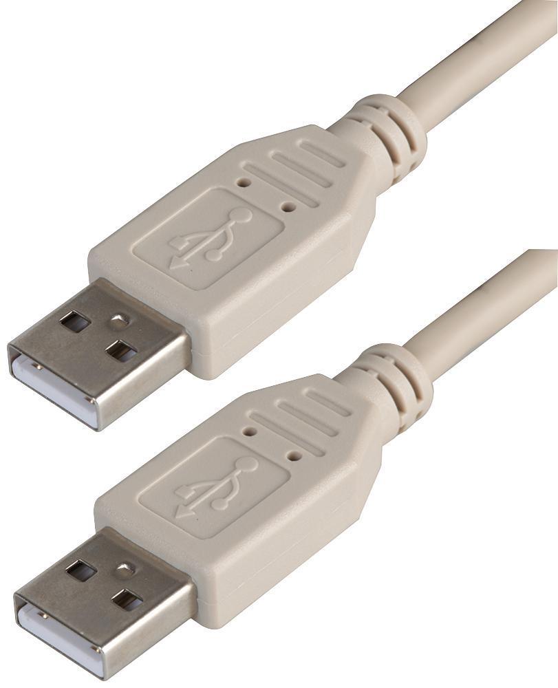 PRO SIGNAL Cavo USB 2.0 Maschio-Maschio, 1m, Grigio