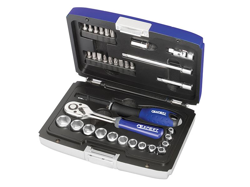 Expert 34-Piece 1/4in Drive Socket & Accessory Set