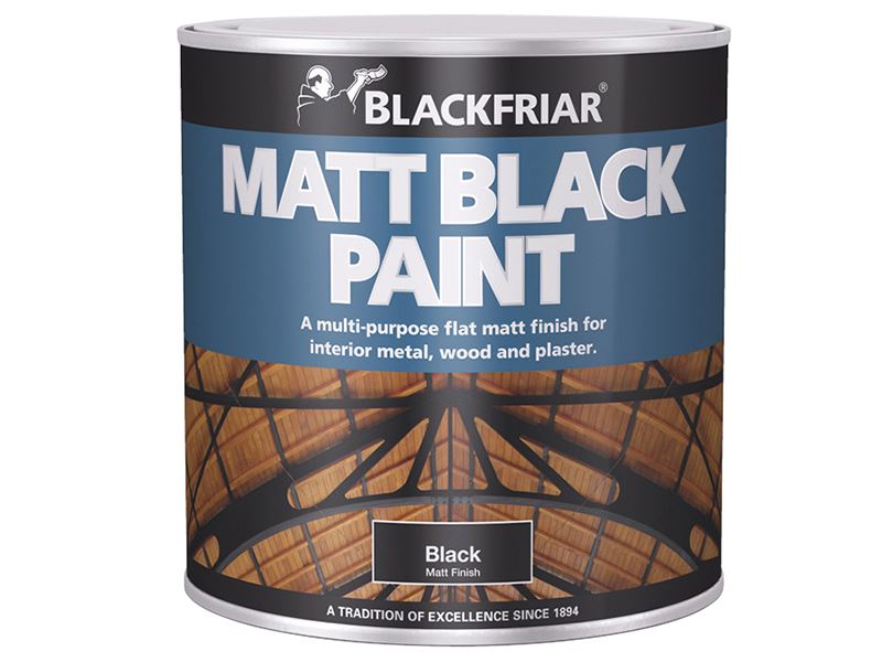 Blackfriar Matt Black Paint 125ml - Non-Reflective Finish