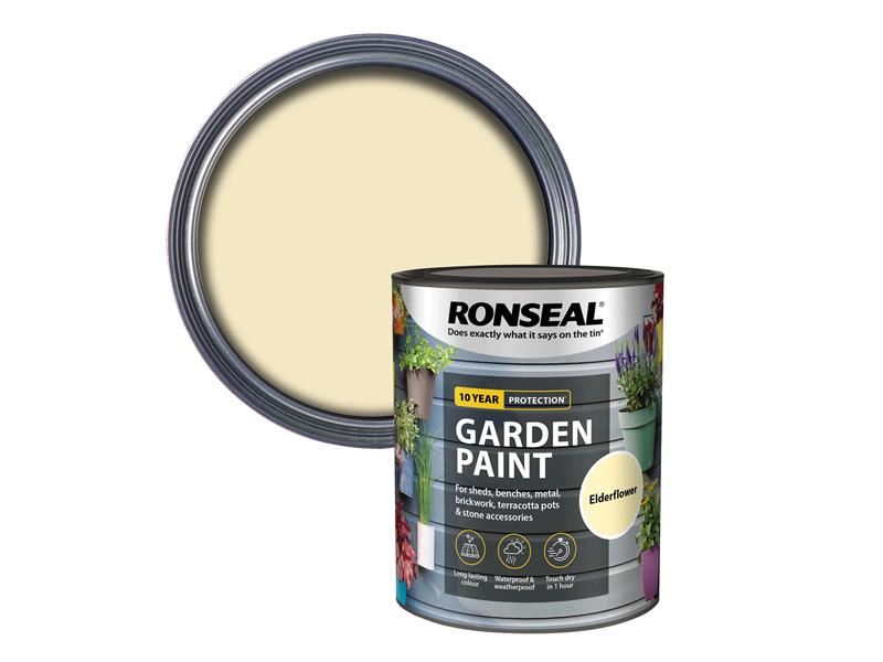 Ronseal ガーデンペイント エルダーフラワー 750ml