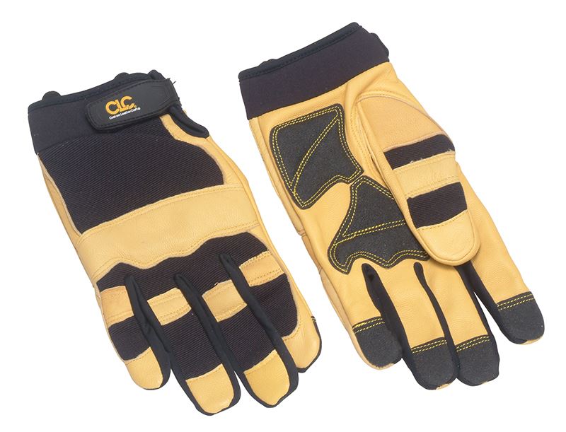 Kuny's - Sarung Tangan Hibrid-275 Kulit Grain Atas dengan Cuff Neoprena - Saiz