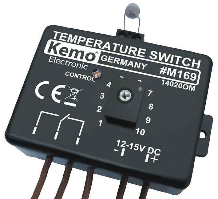 KEMO ELECTRONIC Temperaturschalter Thermostat-Modul 12 V/DC