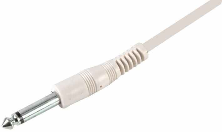PULSE 6.35mm (1/4”) Mono Jack to Jack Guitar Lead, 6m, White