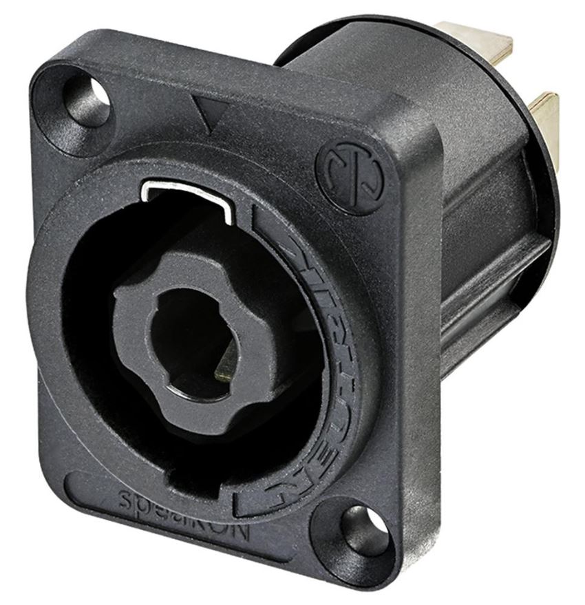 NEUTRIK - Connecteur mâle de panneau 4 pôles haute performance, 30A, speakON