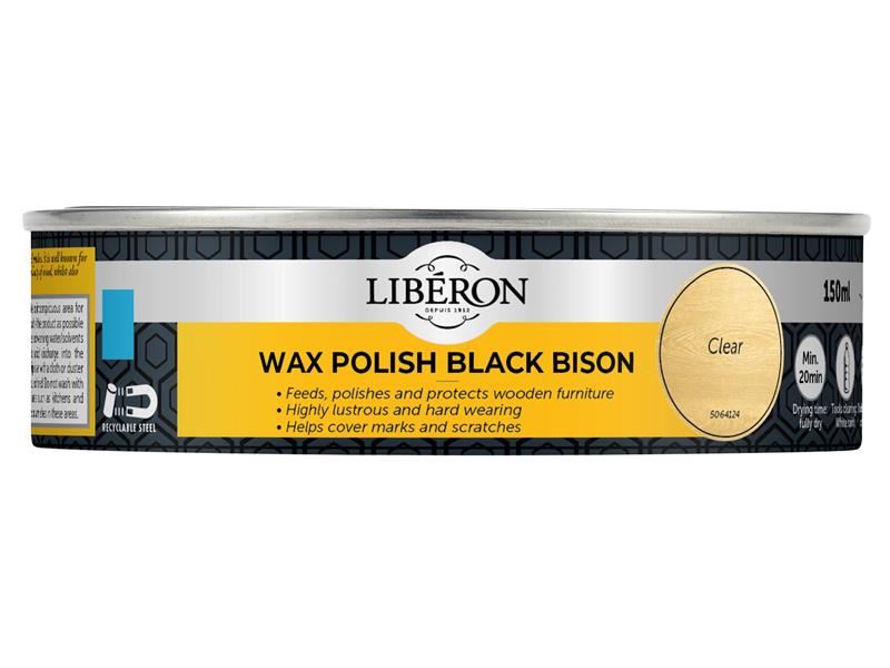 Liberon ブラックバイソンワックスペースト クリア 150ml