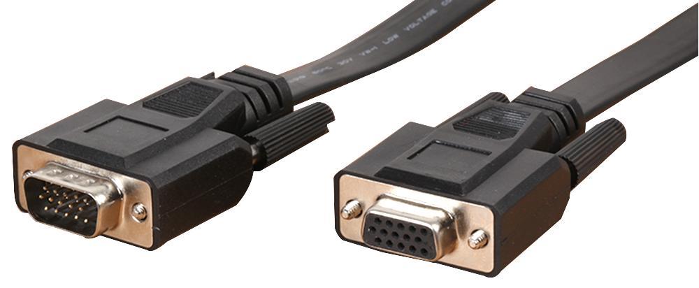 PRO SIGNAL VGA Male to Female Extension Lead, 3m, Black
