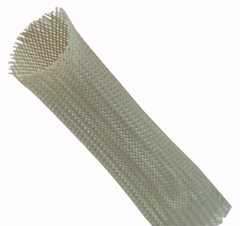 PRO POWER - Gainage tressé extensible 24-38mm, Gris, Bobine de 25m