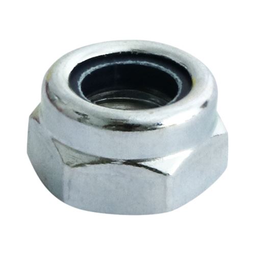 Timco M12 Nylon Lock Nuts, Zinc Plated, 100-Pack