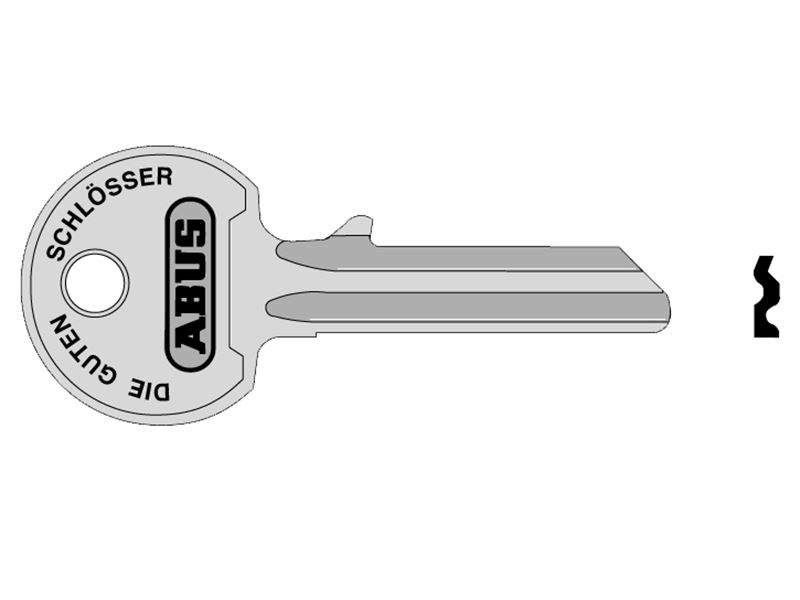 ABUS 36/55 Rechterhand Sleutelblanko, 55mm
