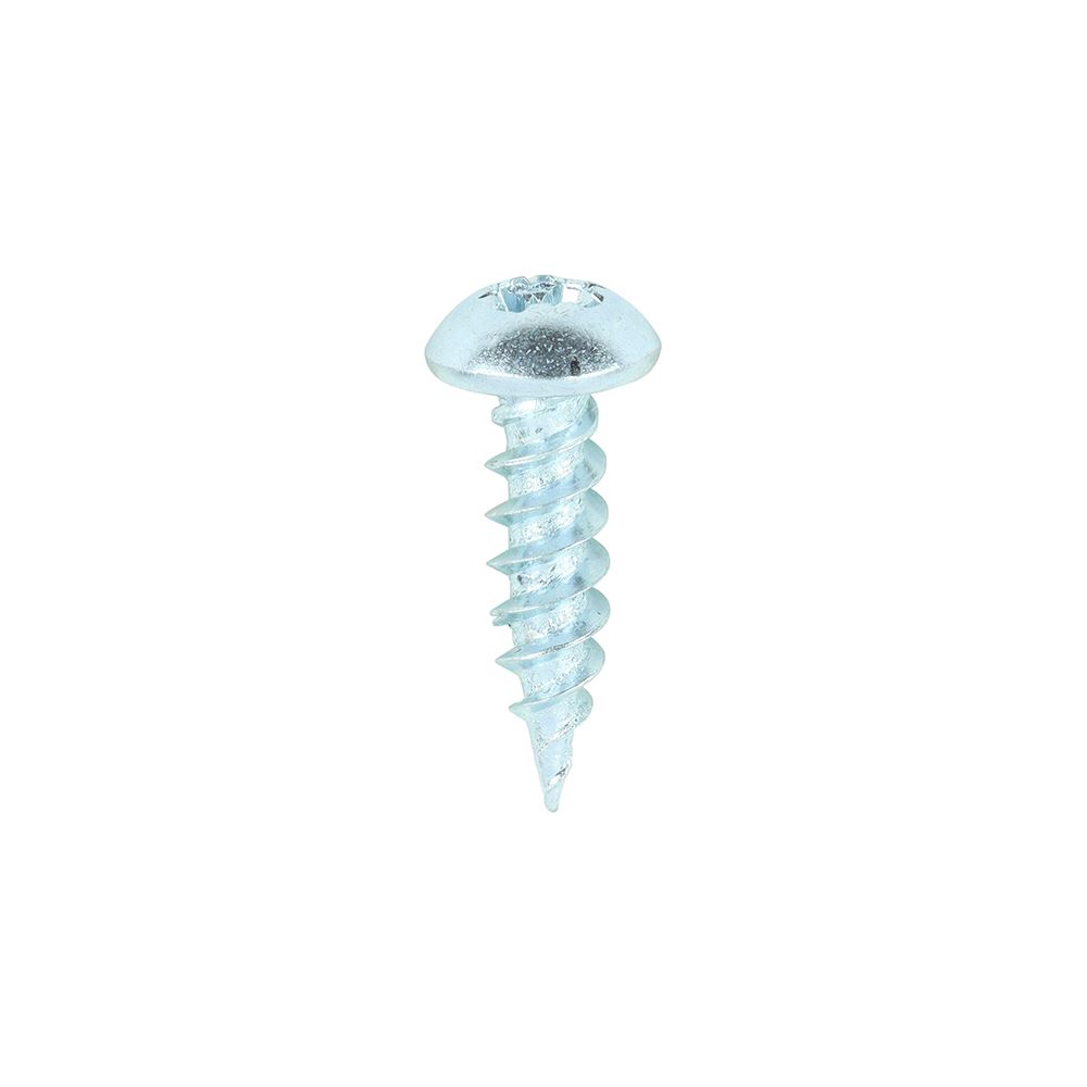 Timco Dvojitě závitové vruty do dřeva, PZ kulatá hlava, pozinkované, 8 x 16 mm,