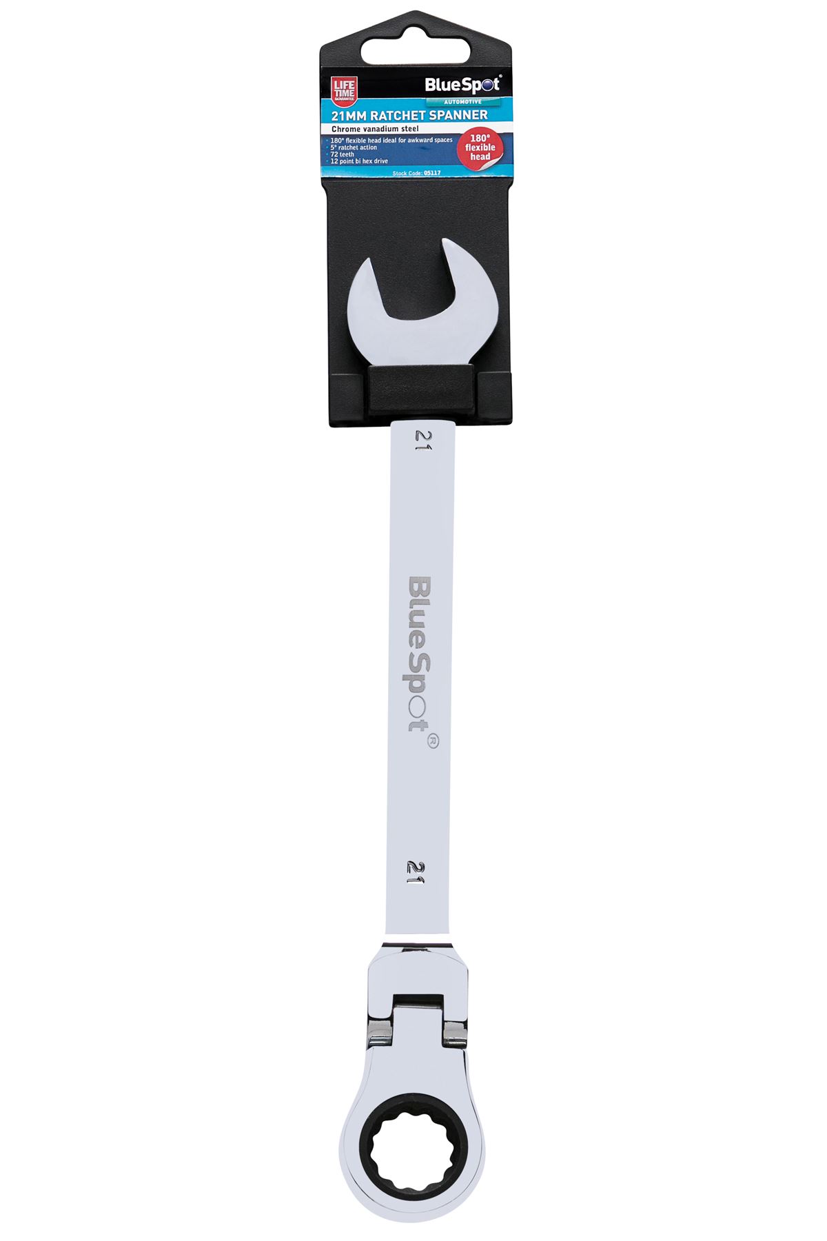 Blue Spot Tools - Ροκανισμός Κλειδί 21mm με Ευέλικτη Κεφαλή 180°
