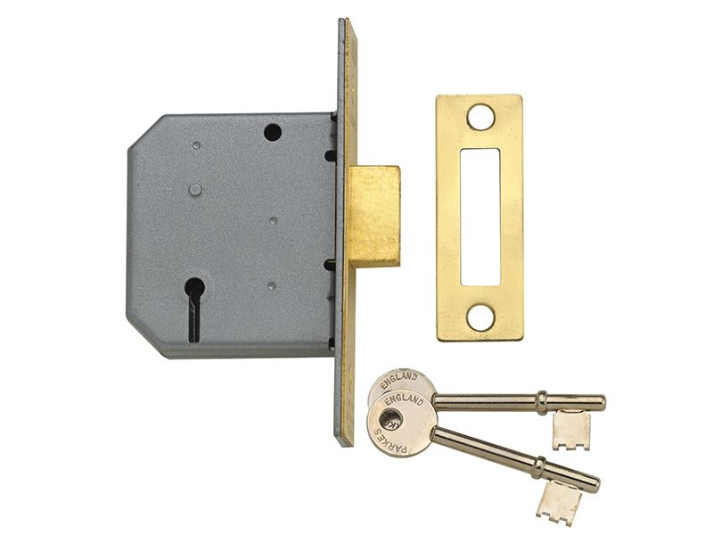 Yale PM322 3 Lever Mortice Deadlock, Chrome, 65mm