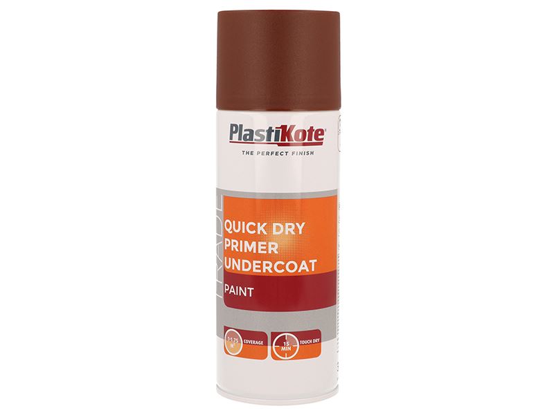 PlastiKote Trade Schnelltrocknender Grundierspray Rotoxid 400ml