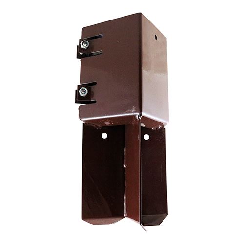 Timco Bolt Secure Concrete Post Shoe, Oxide Red, 100mm