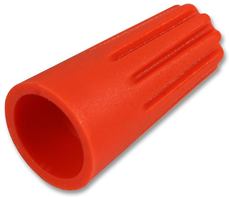 PRO POWER Connecteur de câbles à visser 12mm, Rouge clair, Lot de 10