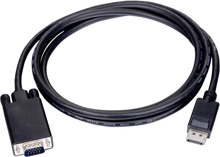 PRO SIGNAL DisplayPort Male-zu-VGA Male Kabel, 3m