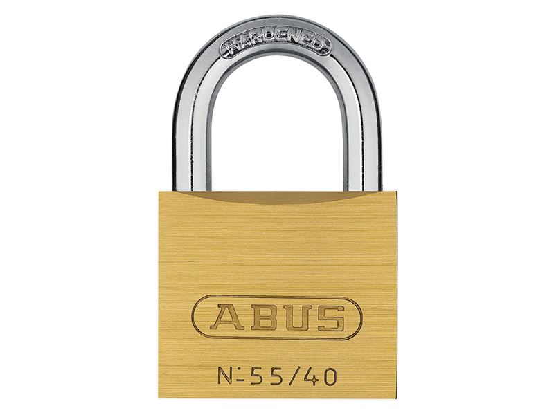 ABUS 55/40mm Brass Padlock with Steel Shackle