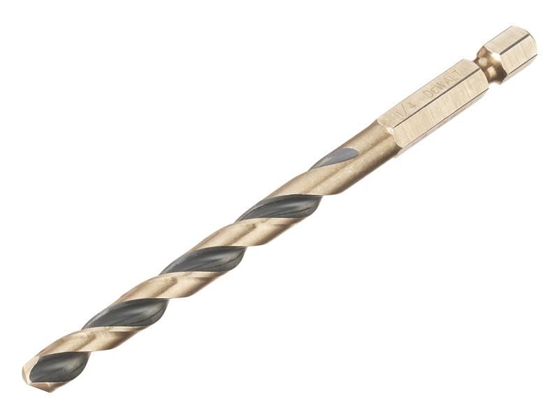 Dewalt Black & Gold 헥스 HSS-G 드릴 비트, 6.5mm