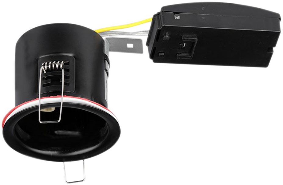 V-TAC Downlight Resistente al Fuego, Negro, IP20, 75mm