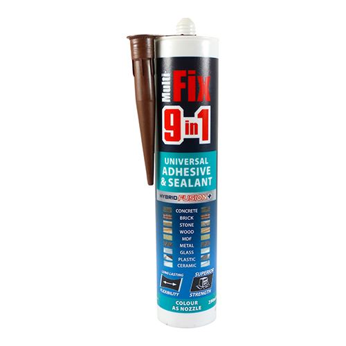 TIMCO 9-in-1 Universal Adhesive & Sealant - Brown, 290ml