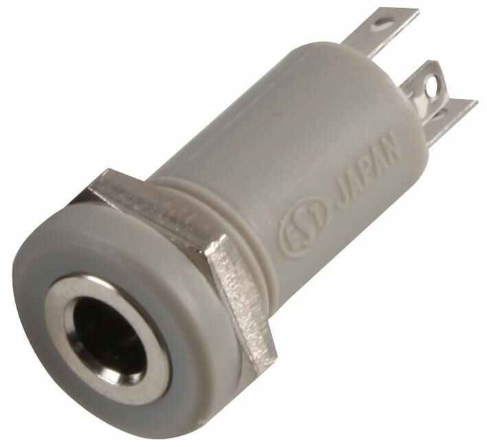 PRO SIGNAL Presa Jack 3.5mm 4 Poli, Grigio, Confezione da 2