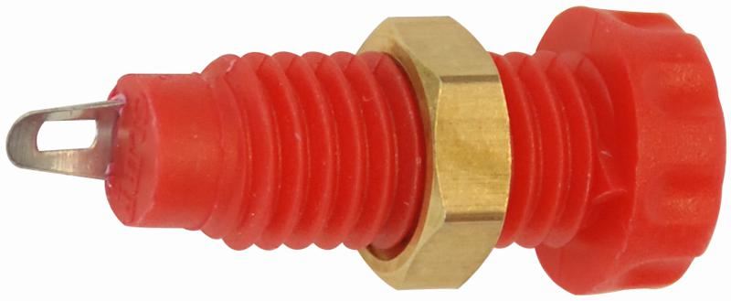 CLIFF Conectores de Panel de 4mm, Rojo, Paquete de 10