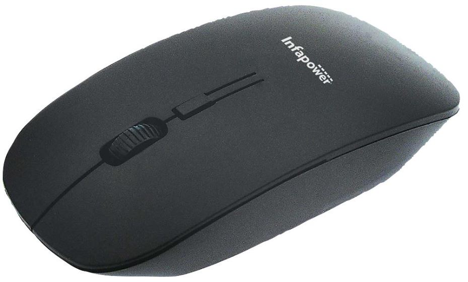 INFAPOWER ワイヤレス光学マウス 2.4GHz ブラック