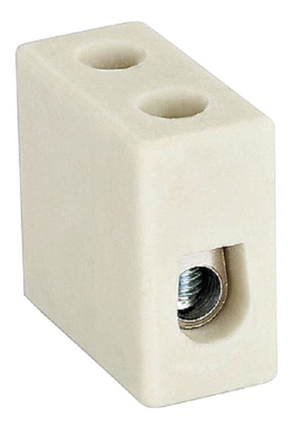 Bornier haute température en céramique HYLEC, 1 pôle, 10-20AWG, 750V AC, 41A