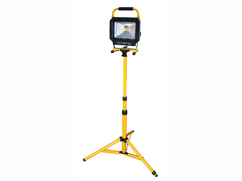 Faithfull Power Plus COB LED Einzel-Pod-Stativ-Baustrahler 30W 2100 Lumen 110V